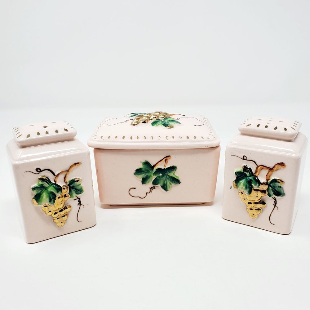 31. Vintage Salt & Pepper Shake & Sugar Ceramic Set